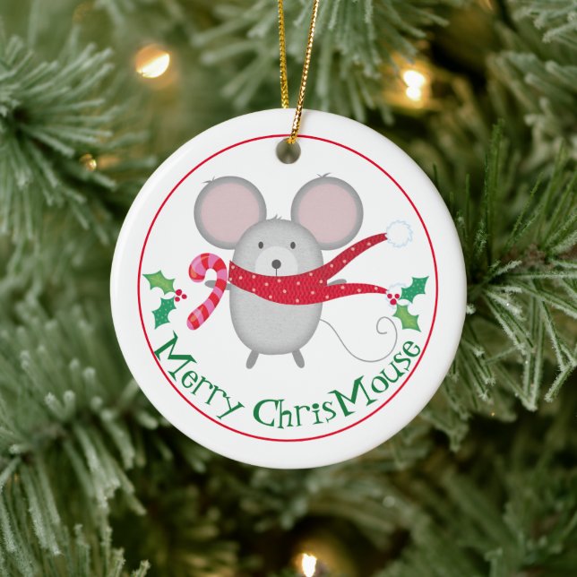 Décoration En Céramique Merry Chris Mouse (Arbre)