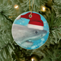 Merry Great White Noël Shark Santa Hat Funny