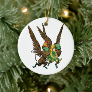 Décoration En Céramique Merveilleux Magicien d'Oz, Dorothy, Mauvais Singes