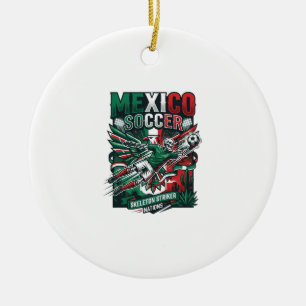 Décoration En Céramique Mexico Football Squelette Attaquant Nations Premiu