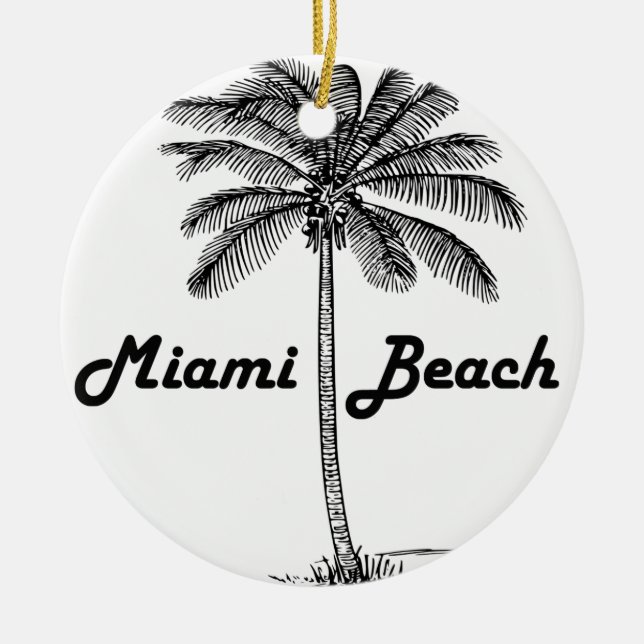 Décoration En Céramique Miami Beach (Devant)