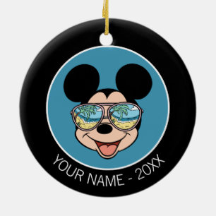 Décoration En Céramique Mickey Lunettes de soleil tropicales Mickey Ajou