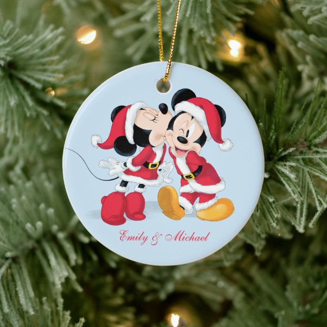Décoration En Céramique Mickey & Minnie | Jingle Bell Fun (Arbre)