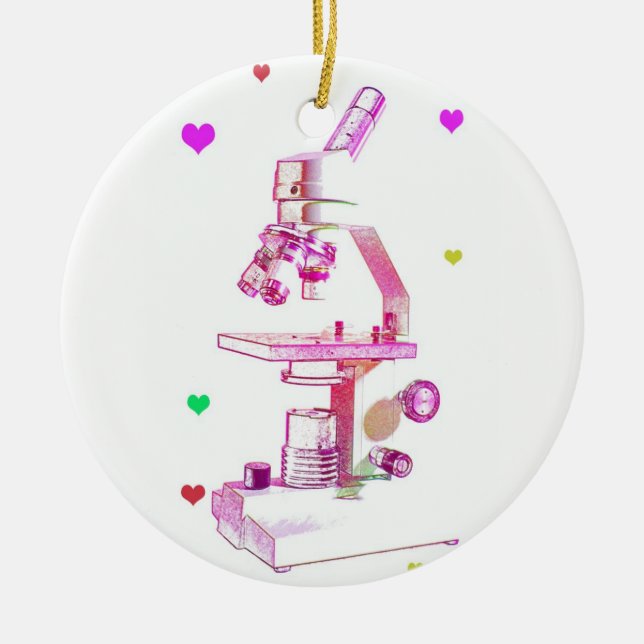 Décoration En Céramique Microscope pour des filles (Devant)