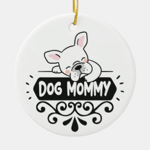 Décoration En Céramique Mignonne chien maman amoureux des animaux de compa