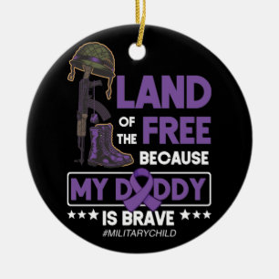 Décoration En Céramique Militaire Mois Purple En Terre De Libération