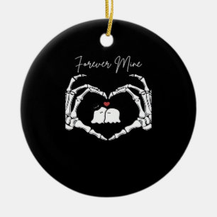 Décoration En Céramique Mine, Valentines Classic - Squelette Mains Entendr