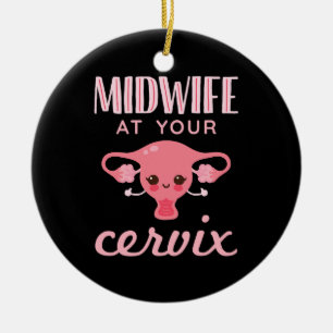 Décoration En Céramique Mini-femme à votre Cervix Midwives Midwifery