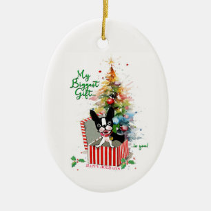 Décoration En Céramique MIrabelle, amenez l'ami de l'ornement des fêtes lé