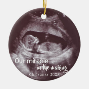 Décoration En Céramique Miracle In Making Ultrasound 2 Photo Baby Annonce