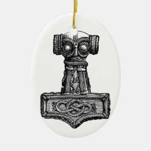 Décoration En Céramique Mjolnir : Le marteau du Thor