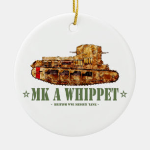 Décoration En Céramique MK A Whippet World War One British Medium Tank WWI