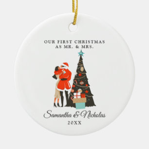 Décoration En Céramique Moderne du milieu du XXe siècle   Premier Noël en 