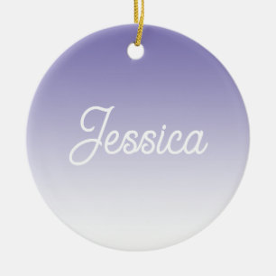 Décoration En Céramique (Modifiable) Ombre couleur violet clair et votre t