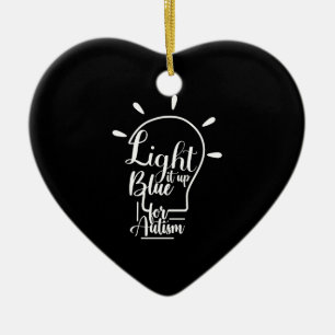 Décoration En Céramique Mois de sensibilisation à l'autisme, soutenez l'in