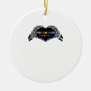 Décoration En Céramique Mois Skeleton Heart Hands LGBTQIA