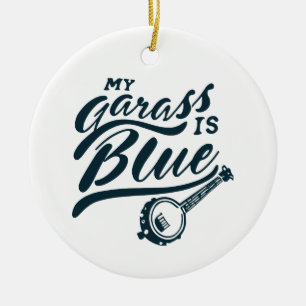 Décoration En Céramique Mon banjo est bleu