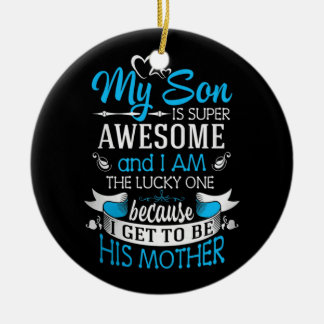 Décoration En Céramique Mon fils est super génial