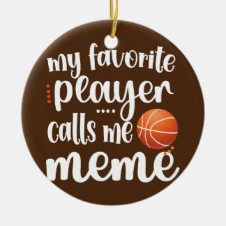 Décoration En Céramique Mon Joueur De Basket Favori M'Appelle Mème