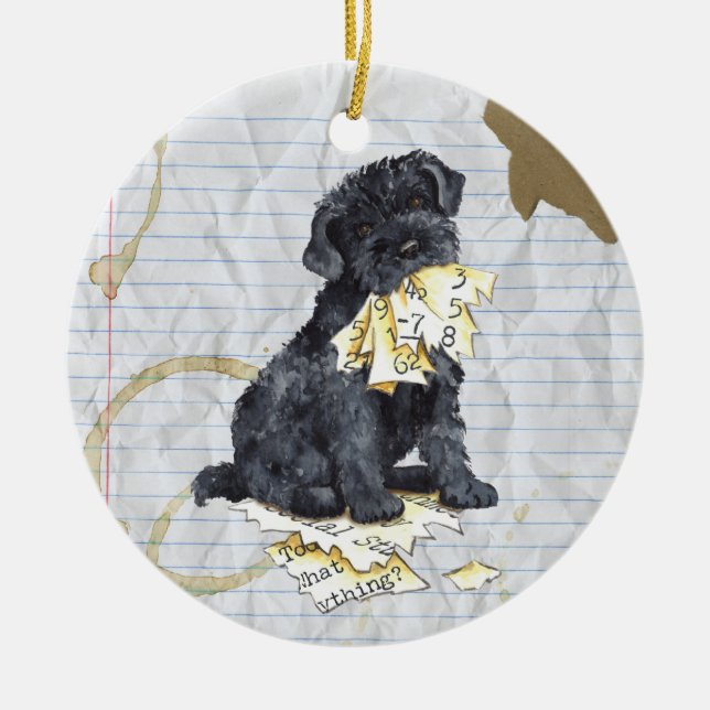 Décoration En Céramique Mon Kerry a mangé mon plan de leçon (Devant)