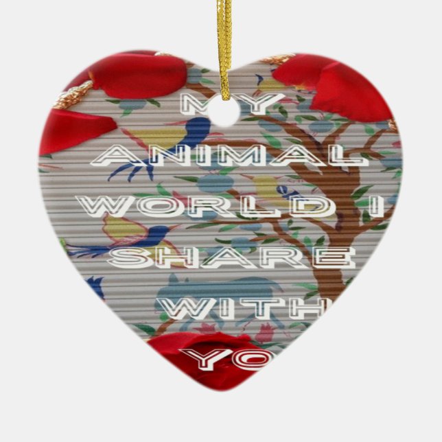 Décoration En Céramique Mon monde animal valentine.png (Devant)