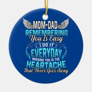 Décoration En Céramique Mon Père Maman Se Souvenir De Toi Est Facile Je Le