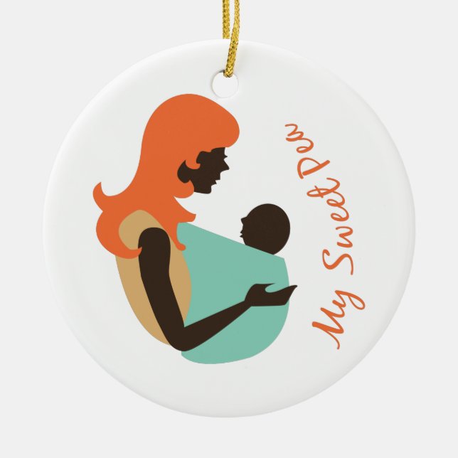 Décoration En Céramique Mon pois doux (Devant)