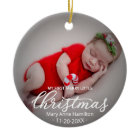 Mon premier joyeux petit Noël Nouveau-né photo béb