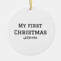 Mon premier Noël ajouter nom masculin hommes texte