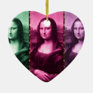 Décoration En Céramique Mona Lisa Poster de animal rose rose violet