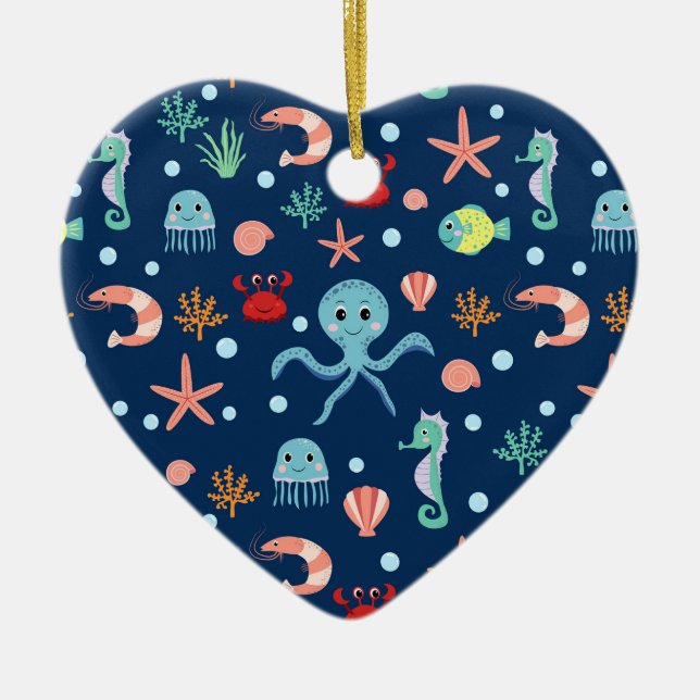 Décoration En Céramique Monde marin (Devant)