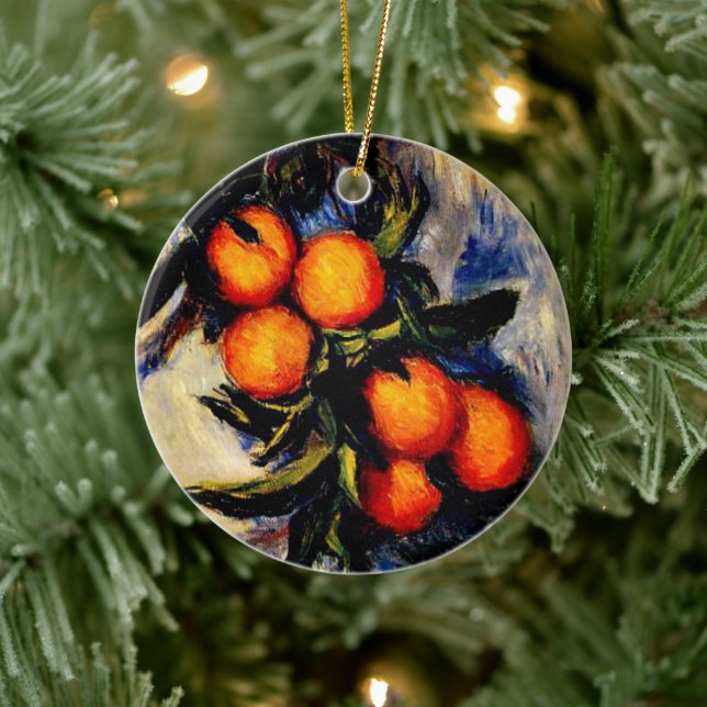 Décoration En Céramique Monet - Orange Portant Fruit (Arbre)