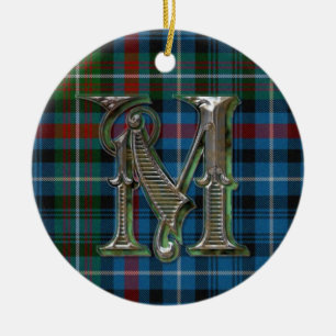 Décoration En Céramique Monogramme de MacDonald Plaid