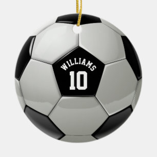 Décoration En Céramique Monogramme Football Association Football Sports