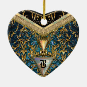 Décoration En Céramique Monogramme victorien de Marshwell Cordell