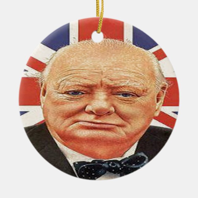 Décoration En Céramique Monsieur Winston Churchill (Devant)