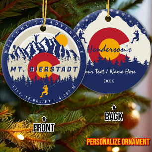 Décoration En Céramique Mont Bierstadt Colorado 14ers Escalade Fourteener