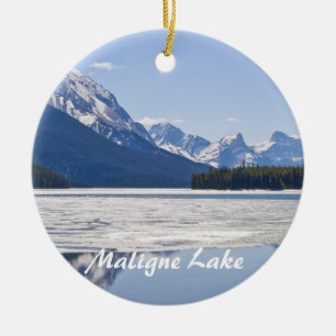 Décoration En Céramique Montagnes rocheuses reflétant dans le lac Maligne