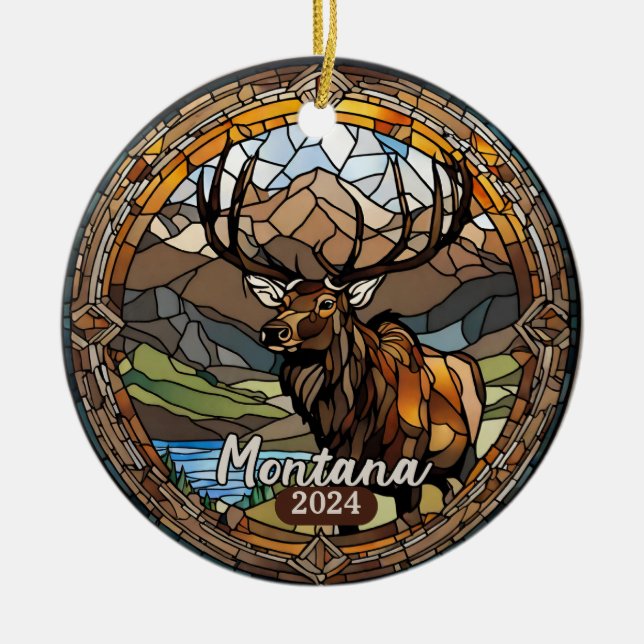 Décoration En Céramique Montana Elk (Devant)