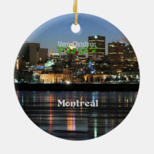 Décoration En Céramique Montreal Skyline - Joyeux Noël