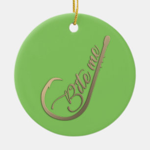 Décoration En Céramique Mordez-moi pêche drôle