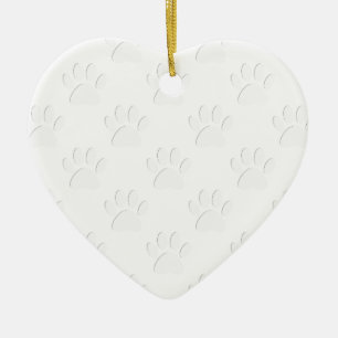 Décoration En Céramique Motif à mâcher de chien coupé en papier