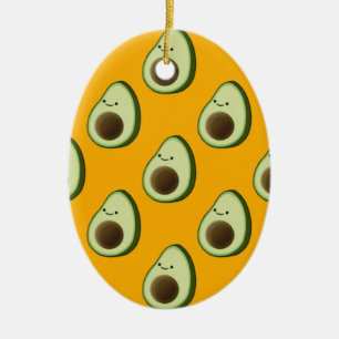 Décoration En Céramique Motif Avocado
