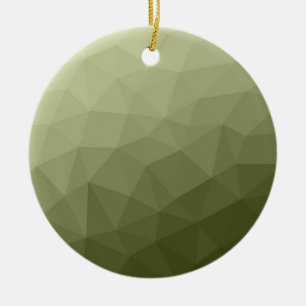 Décoration En Céramique Motif de maillage géométrique dégradé vert clair d