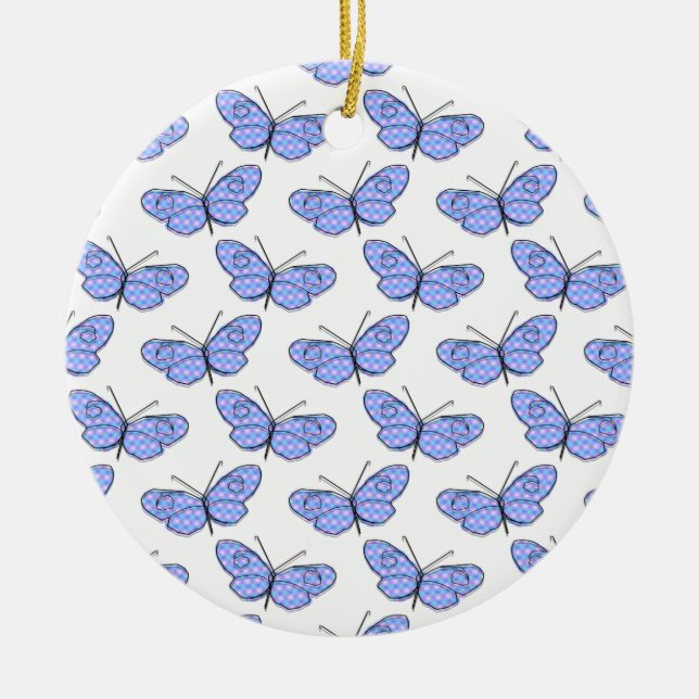 Décoration En Céramique Motif de papillon cosmique (Devant)