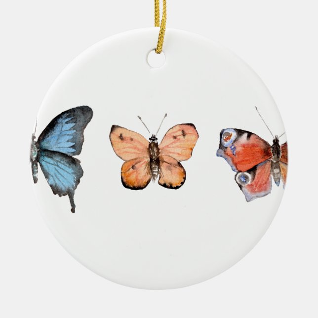 Décoration En Céramique Motif papillon (Devant)