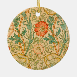 Décoration En Céramique Motif rose et Rose (par William Morris)
