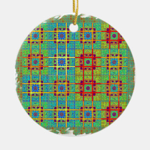 Décoration En Céramique Motif tribal ethnique.jpg