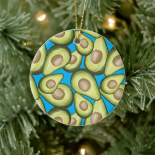 Décoration En Céramique Motif Vegan Avocado frais et gourmand