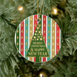 Décoration En Céramique Motifs de Noël - Design élégant et chic